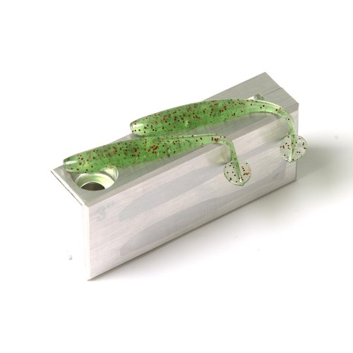 Soft Plastic Lure Making Injection Molds - Easy Shiner 3'' Two Cavity Aluminium