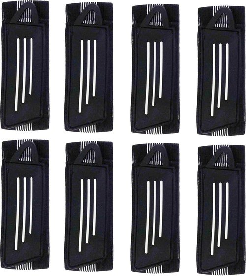 4/8 Pack Elastic Bike Bicycle Ankle Leg Riding Puttee Cycling Safety Bind Pant Bands Clip Strap Belt Fully Adjustable Cycling, Jogging, Camping