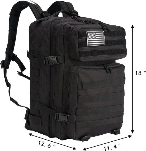 Dunnta Tactical Backpack, 3 Day Assault Pack Molle Bug Out Bag 42L Military Backpack for Hiking Camping Trekking Hunting