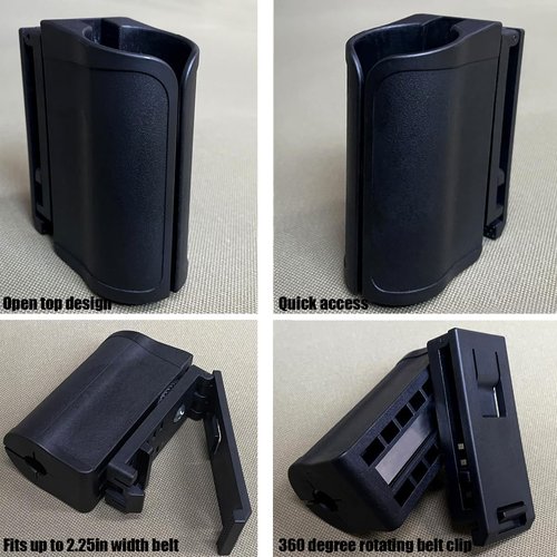 Compact Light Holder, Duty Flashlight Holder Belt Carry Case, Rotating Tactical Flashlight Holster