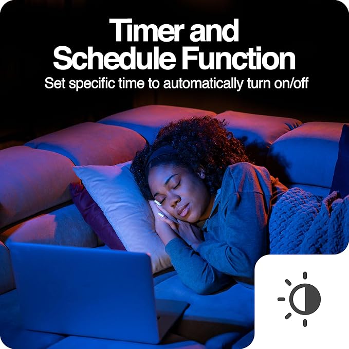 Intermatic ABRA BR30 Wi-Fi Smart Bulb, 750 Lumens - Voice Controlled RGB Color Changing LED, Compatible with Alexa & Google Home - Timers & Schedules, 2.4 GHz Wi-Fi Only, No Hub Required - 1 Pack