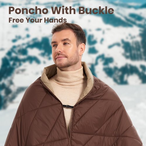 sheelokhwui Ultralight Puffy Blanket, Outdoor Camping Blanket, Water-Resistant and Packable, Great for Camping, Stadium, Traveling, Backpacking, Picnic and Beach. 79"x55". Classic Coffee