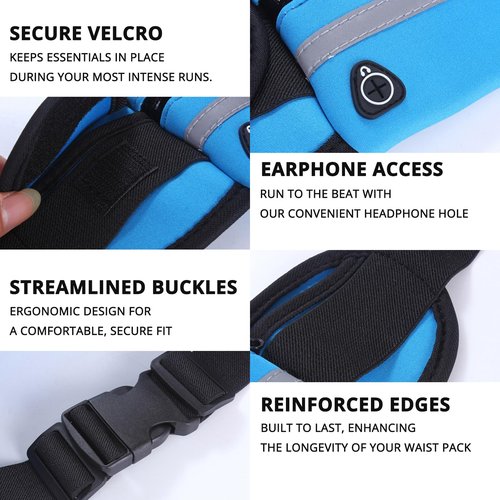Toutsimple Hydration Running Waist Pack(BLACK)