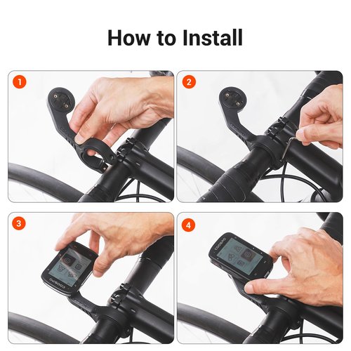 CooSpo Bike Computer Out Front Mount MT5, Compatible with Garmin, Bike Computer Mount Adapter for Handlebar 25.4mm/31.8mm