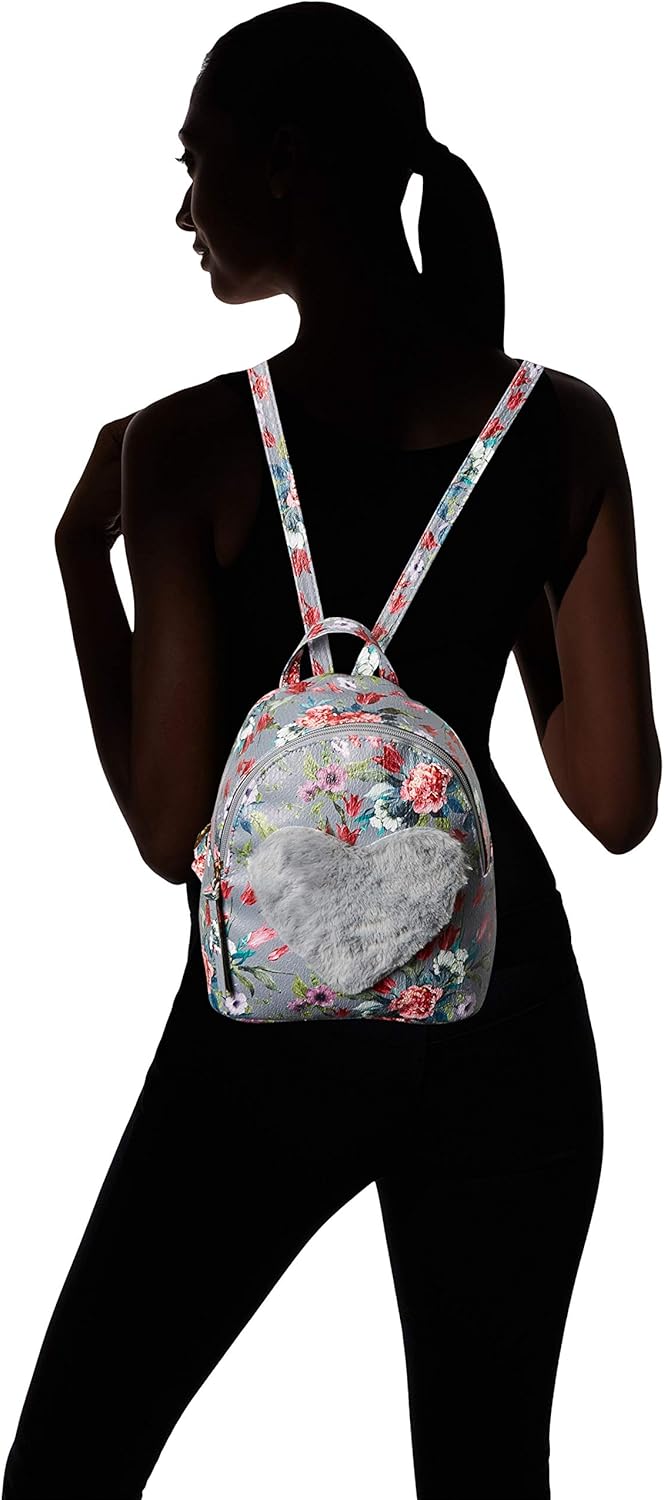 T-Shirt & Jeans Floral Love Backpack in Grey