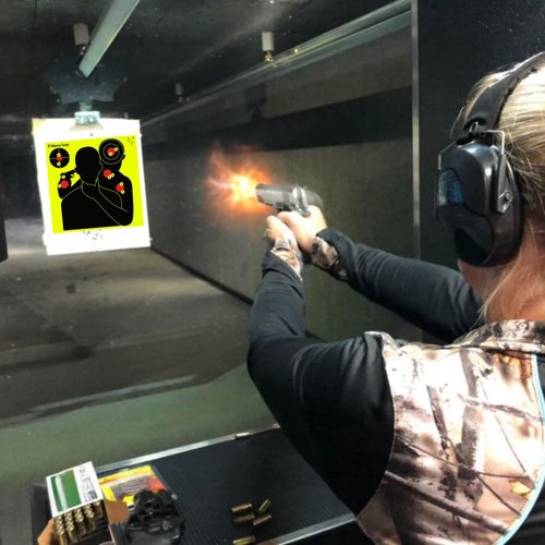 Lipulacer 8x8 inch Hostage Targets, Multi-Bullseye Splatter Target Rescue The Hostages, Shots Burst Bright Fluorescent Yellow Shooting Targets for Target Practice - 20Pack