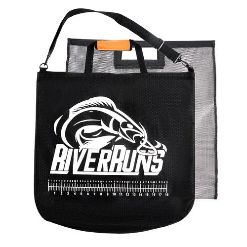 Heavy-Duty Fish Weigh-In Bag with Detachable Mesh Liner, 23.6 x 22.4 Inches Leak and Rip Resistant Fish Bag with Measuring Scale and Detachable Shoulder Strap