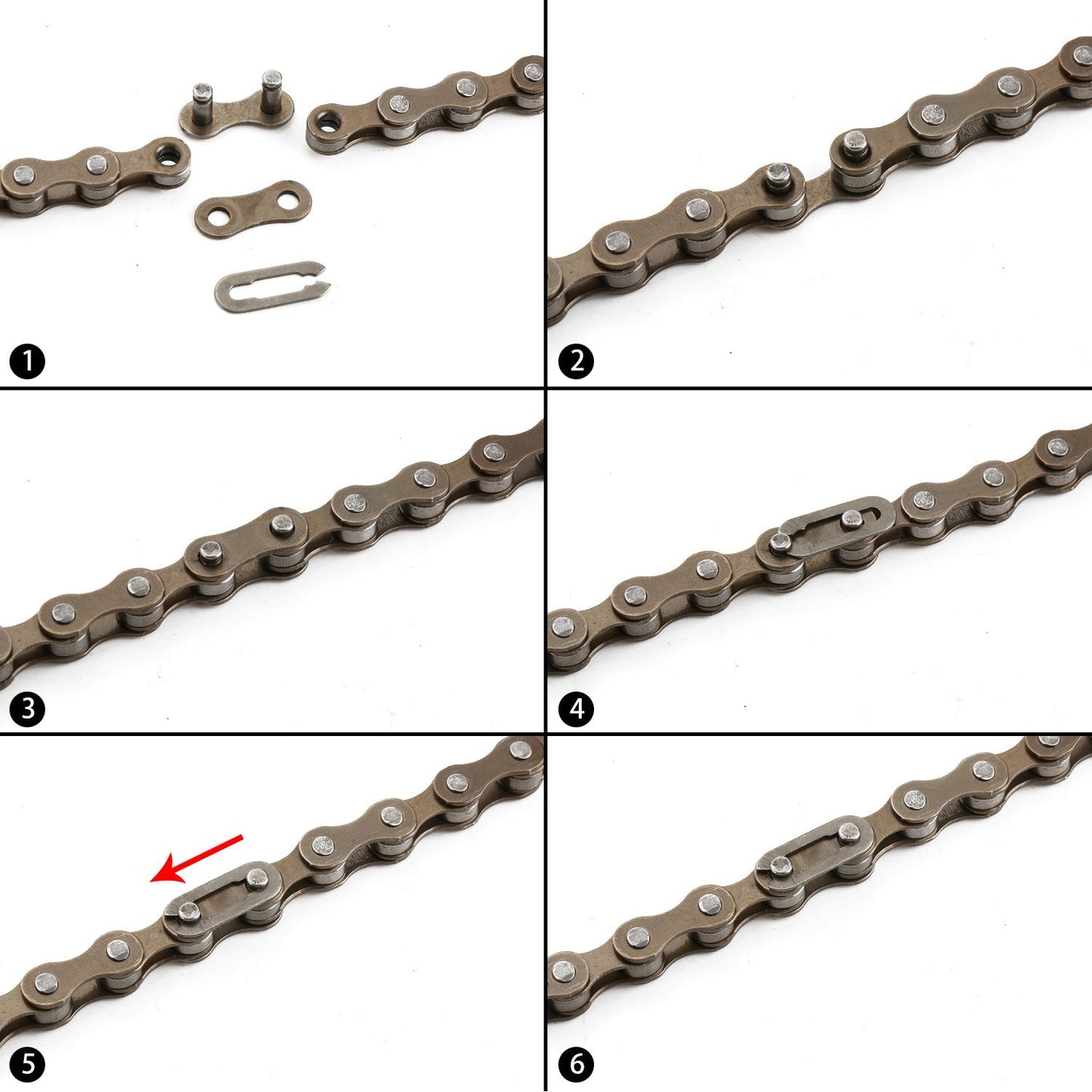 ZONKIE Bike Chain Single-Speed, Bicycle Chain 1 Speed, 1/2 × 1/8 inch,116 Links