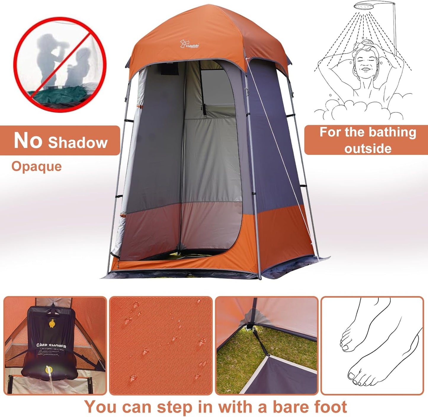 Outdoor Shower Tent Changing Room Privacy Portable Camping Shelters