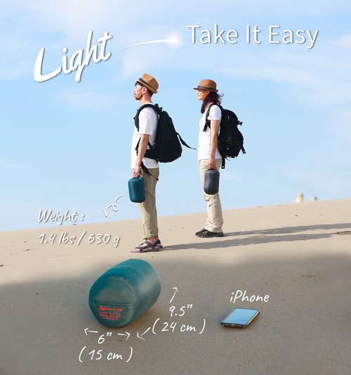 Litume Ultra Compact Summer Sleeping Bag with Velvet Lined, 1.4 lbs/ 630g, Synthetic Lightweight Envelope Combinable Sleep Sack for Adult, Family, Outdoor, Camping, Travel, Backapcking (Green)