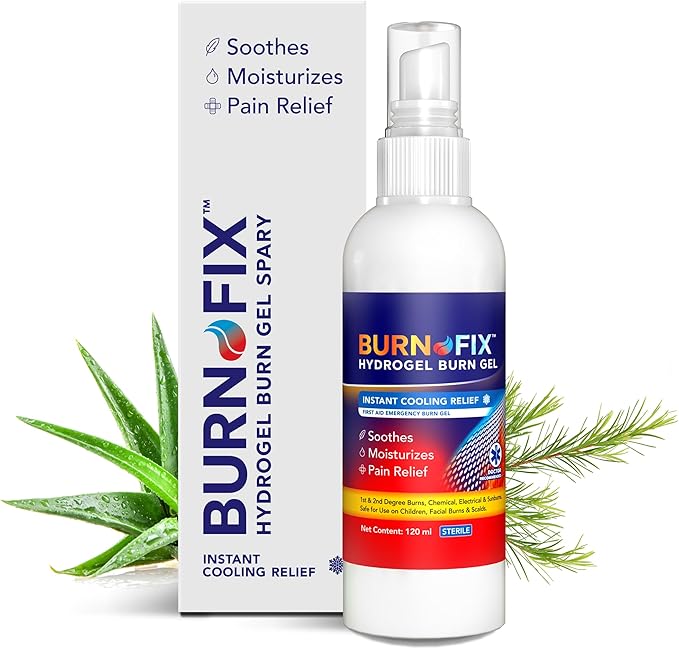 BurnFix® Burn Kit Comprehensive 25pcs First Aid Kit + Hydrogel Burn Spray - 120ml Bundle