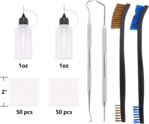 BOOSTEADY Gun Cleaning Kit Universal Gun Cleaning Kit Shotgun Pistol Cleaning Kit with Lightweight Organized Carrying Case Gun Cleaning Supplies Gun Cleaner Bottle Brass Jags and Tips