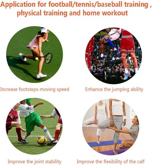 Ankle Resistance Training Speed and Agility Training Tool Ankle Resistance Bands for Football Basketball Taekwondo Yoga Boxing Soccer Kick Boxing Thai Punch Karate Running