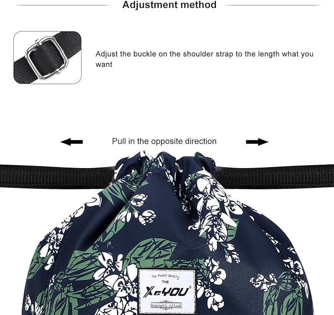 XEYOU Drawstring Sports Backpack Lightweight Gym Yoga Sackpack Shoulder Rucksack Casual Outdoor Daypack for Women and Men