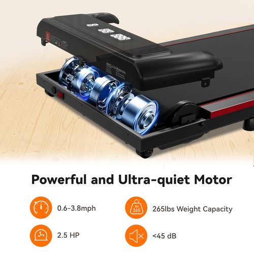 GTRACING Walking Pad Under Desk Treadmill for Home, Portable Treadmill with Remote Control, Jogging Machine 300 lbs Weight Capacity