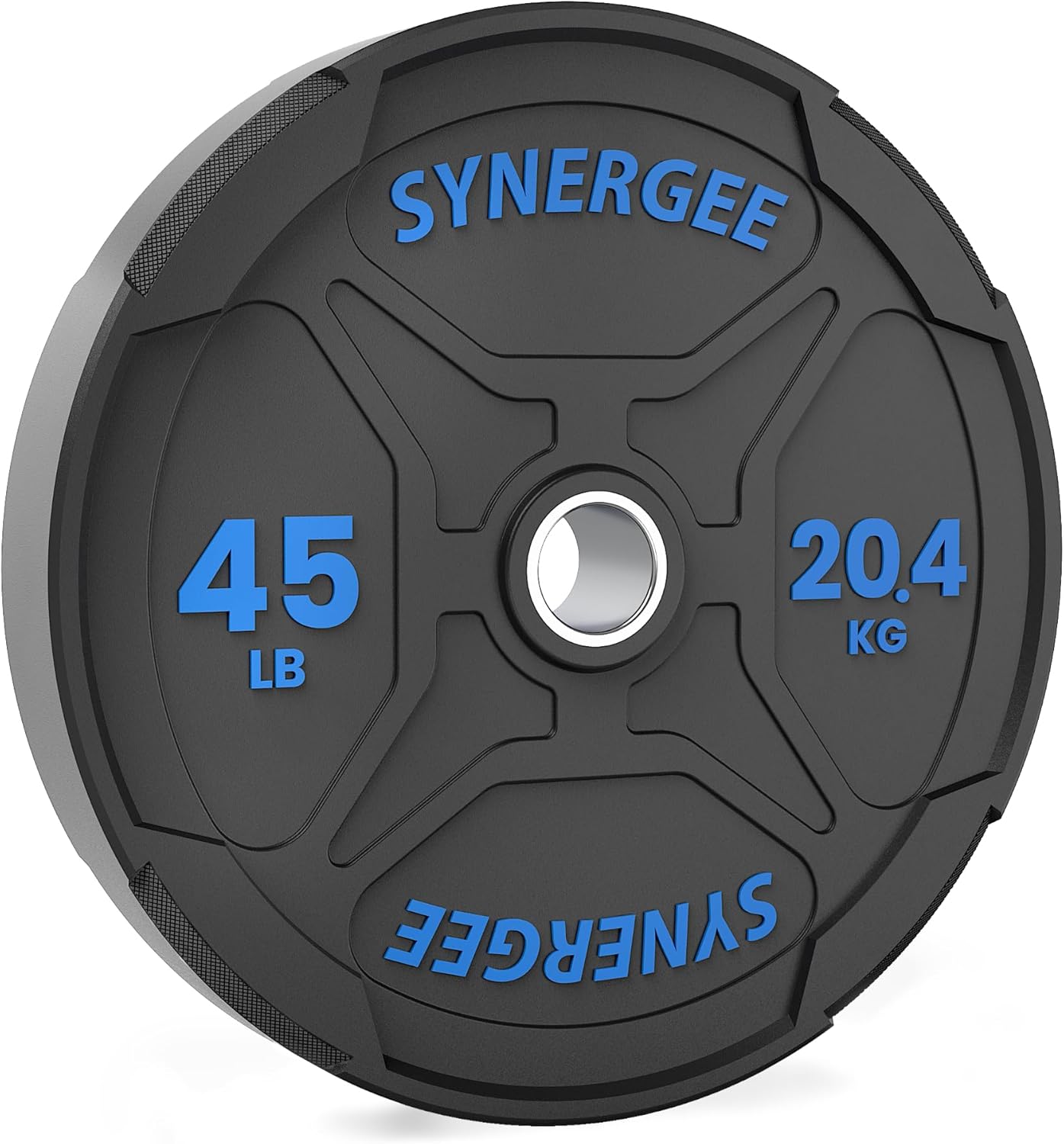 Synergee Bumper Plates – Durable Olympic Weight Plates, Low-Bounce Rubber for Strength Training, Powerlifting, and Functional Workouts.