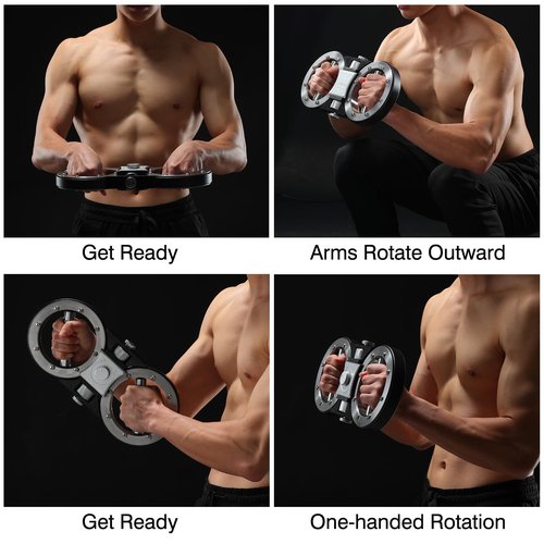 Stominax Rotator 4.0 Upper Body Strength Training System, Both Weight And Resistance Adjustable Spinning Burn Rotator Machine, Wt From 12 Lbs to 15 Lbs, Portable Training For Fitness, Combat and Rehab