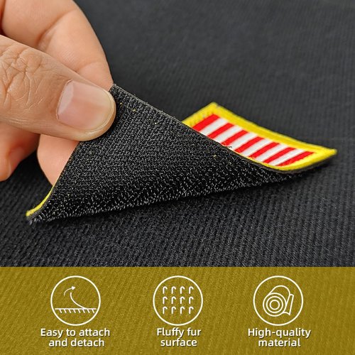 ZESION Black Tactical Patch Wall Board,Collapsible Tactical Patch Display, Hook and Loop Military Patches Holder (27.5"x33")