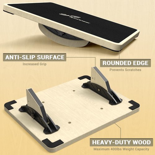 Sportneer Balance Board Blue Buddle with Slant Board for Balance Training Stretching Physical Therapy Standing Desk