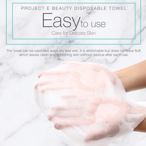 100pcs Disposable Cotton Compressed Towel by Project E Beauty | Cotton Coin Towel | Soft & Absorbent | Portable for Travel, Outdoors & Camping | Sports Gym & Beauty Salon (100, Compressed Towel)