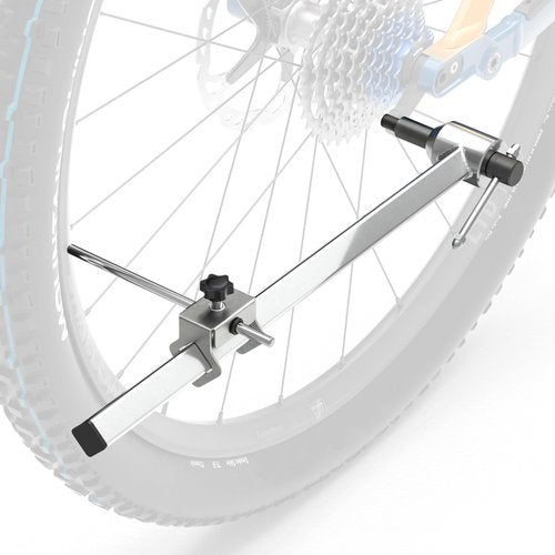 VQP Bike Derailleur Hanger Alignment Gauge Tool, Bicycle Wheel Straightening Tool, 304 Stainless Steel Bike Repair Maintenance Tool for MTB Road Bike, 20”-29” Wheel
