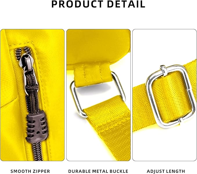 Sports Drawstring Backpack String Swimming Gym Bag Backpack with Shoes Compartment and Pocket for Men Women (yellow)