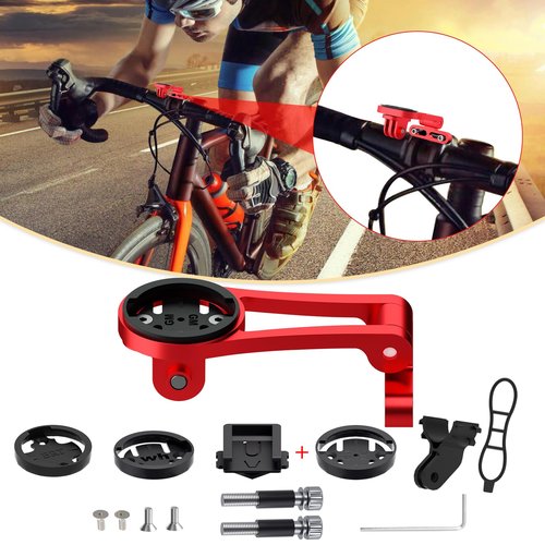 BIKOOCO Out Front Adjustable Bicycle Mount - Aluminum Alloy Bike Mount for Garmin Extended Mountain Bike Computer Road Mountain Cycling GPS Combo Extended Bike Accessories for 32mm Handlebar