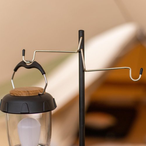 喜马拉雅 Camping Folding Lamp Pole, Lightweight Collapsible Aluminum Lantern Stand, Outdoor Portable Lamp Post Hanging Light Holder Stick for Picnic Hiking Fishing BBQ (Lantern Stand)
