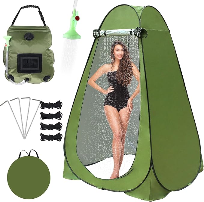 Pop Up Privacy Tent Shower Tent Changing Tent Portable Outdoor Camping Bathroom Toilet Tent Changing Dressing Room Privacy Shelters Room for Hiking and Beach Sun Shelter Picnic Fishing- Waterproof