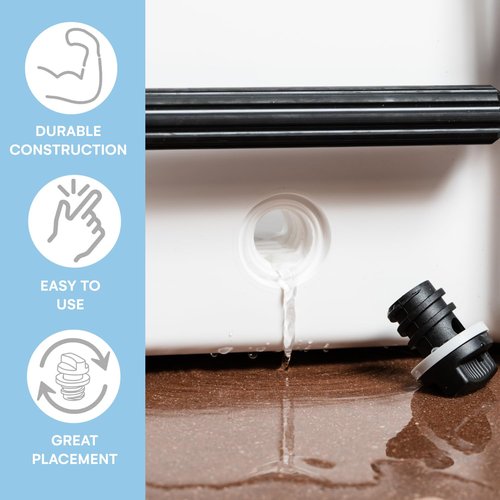BEAST Cooler Accessories 2 Pack Drain Plug Replacement, Leak Proof, Compatible with RTIC, ORCA, Yeti Cooler, Tundra Coolers and Tank Ice Buckets, 3 x 1.5 x 1.5 inches
