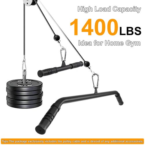 WRFDEC 98.4Ft Fitness Gym Replacement Cable for Pulley Cable Machine, Gym Steel Cable, Pulley Cable for DIY Home Gym, TPU Coated, Cable Thick 1/4"(6mm)