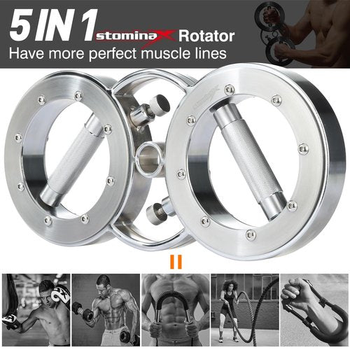 Stominax Rotator 2.0 Upper Body Strength Training System, Resistance Adjustable Spinning Burn Rotator Machine, Wt 18 Lbs, Portable Training for Fitness, Combat and Rehab
