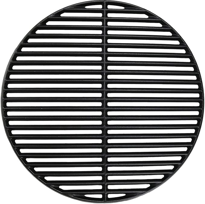 18 3/16" Grill Grate for Big Green Egg, Large Egg, Vision Grill Parts B-11N1A1-Y2A, C4F1F1SB, VGKSS-CC2, 5-CR4C101 & Other 18" Kamado Grills Replacement, for Cast Iron Big Green Egg Large Accessories