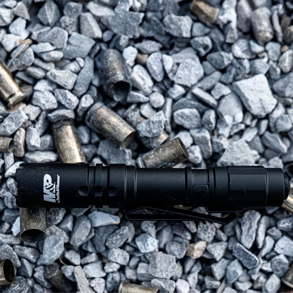 Smith & Wesson M&P Delta Force CS 1xAAA 125 Lumen Flashlight with 4 Modes, Waterproof Construction and Memory Retention for Outdoor, Tactical and Shooting