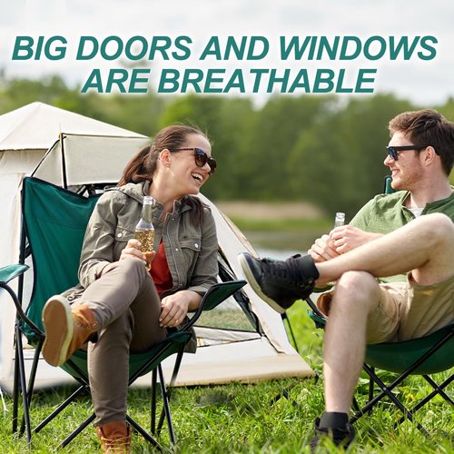 Survivales Camping Tent 4 Person, 4-Person Dome Tent, Tents for Camping Instant Automatic pop up Tent for, Backpacking, Hiking Camping Outdoor Essentials (Gray)