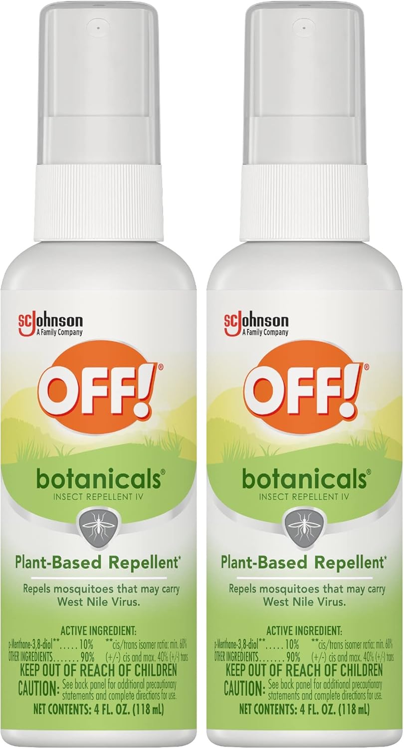 OFF! Botanicals Insect Repellent, Plant-Based Bug Spray & Mosquito Repellent, 4 oz (Pack of 2)