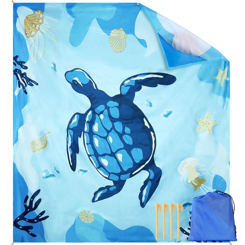 masso Beach Blanket Waterproof Sandproof 10'X 9' Extra Large Beach Mat Oversize Quick Drying Durable Outdoor Beach Mat Fits Up to 10 People, Lightweight Picnic Mat for Beach Travel Camping Hiking
