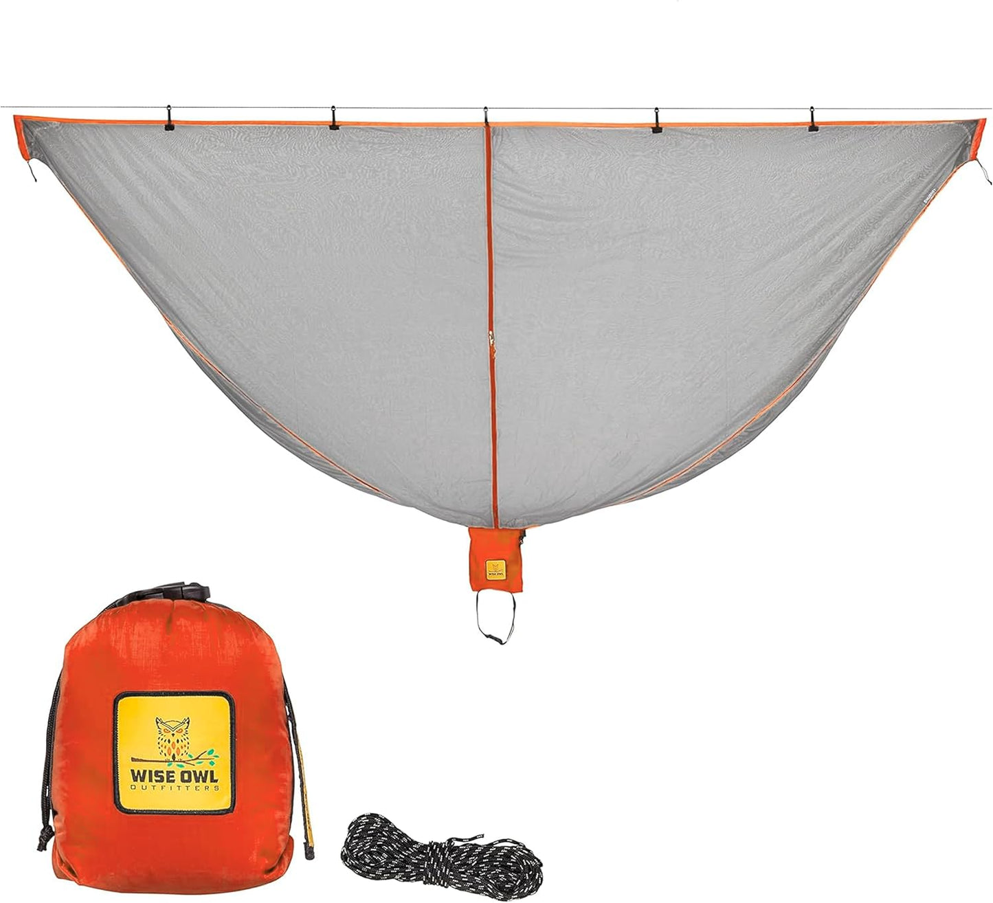 Wise Owl Outfitters Hammock Bug Net – Mosquito Net for Hammock, Lightweight Bug Netting for Camping, Hiking, Backpacking, Forest & Outdoor Use