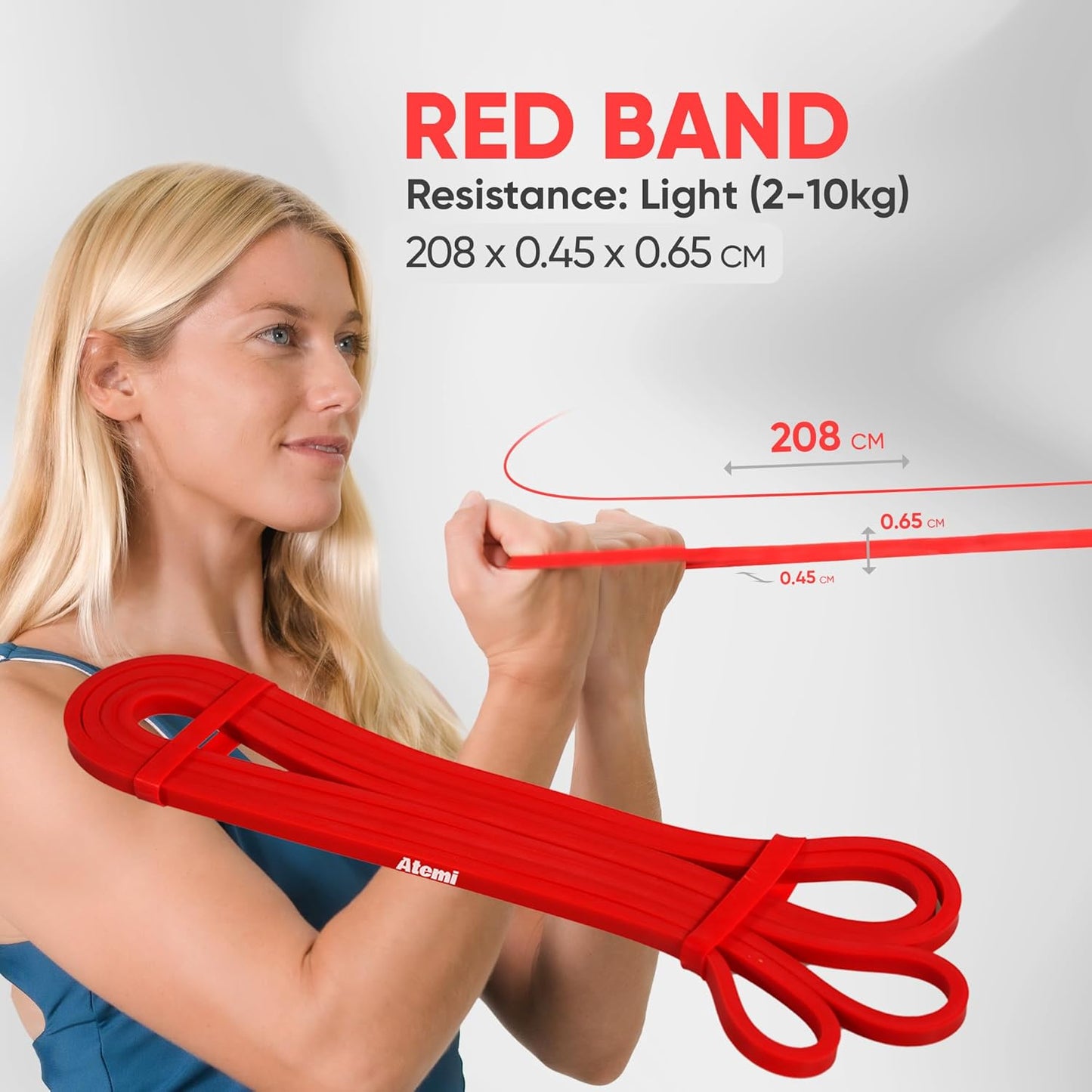 Resistance Bands | Set of 3 Exercise Bands for Pull Up Assistance, Fitness and Strength Workouts