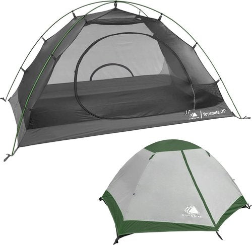 Hyke & Byke Yosemite Hiking & Backpacking Tent - 3 Season Ultralight, Waterproof Tent for Camping w/Rain Fly and Footprint - 2 Person - Lime Green