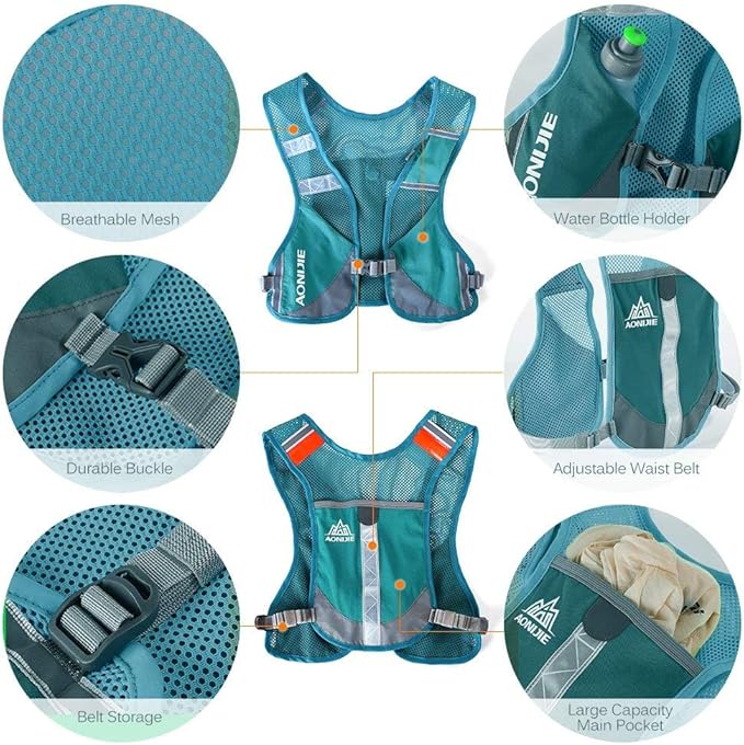 AONIJIE Marathon Running Vest Pack Water Hydration Backpack Outdoor Sport Bag Cycling Camping Climbing Rucksack