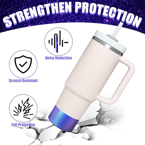 ZWIN Chameleon Gradient Matte Luster Silicone Boot,Silicone Boot Sleeve,Water Bottle Boot Compatible with 12-40oz & Water Bottle and More Bottles with 2.8-3in Base(Sapphire Blue)
