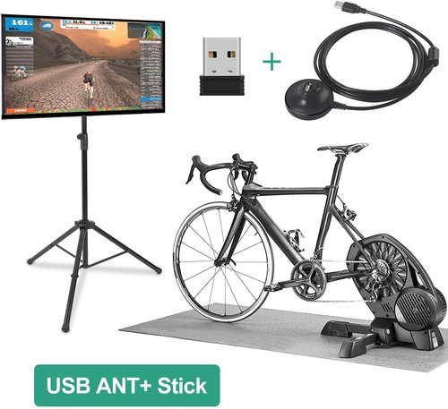 CooSpo USB ANT Stick,ANT+ Dongle for Indoor Cycling Training Data Transmission, Compatible with BKOOL Wahoo TacX Bike Trainer,Zwift TrainerRoad Garmin Connect Cycleops Trainer Rouvy TacX Vortex