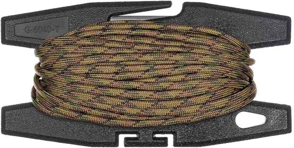 Paracord Spool Tool with 100 Feet of 550 7-Strand Parachute Cord
