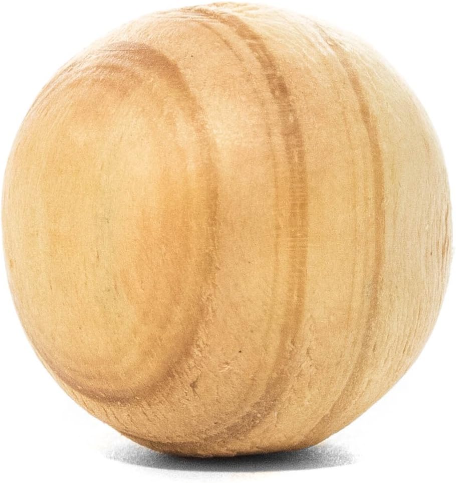 West Coast Paracord Wooden Balls – 7/8 Inch – 5 Pack – Used for Monkey Fist Keychains, Slingshots, etc.