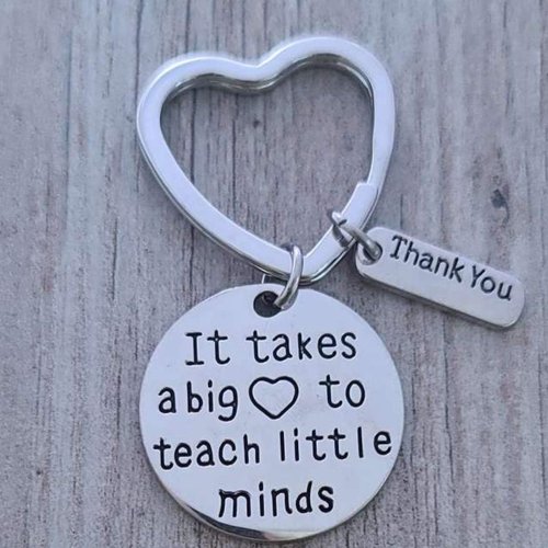 Infinity Collection Teacher Keychain - Inon Tarnished Jewelry for Teacher Appreciation Gift