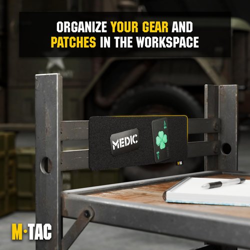 M-Tac Magnetic Tactical Patch Board - Display Panel Holder with Loop Surface Organizer for Military Army Combat Morale Patches with Hook Fasteners Emblems & Patches for Vest Backpacks