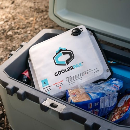 CoolerPak 7lb Refillable Reusable Ice Pack – Stays Cold for Days – Non-Toxic, Leakproof, and Suitable for Potable Drinking Water and Cold Plunge – Built Tough, Rolls Up for Easy Storage