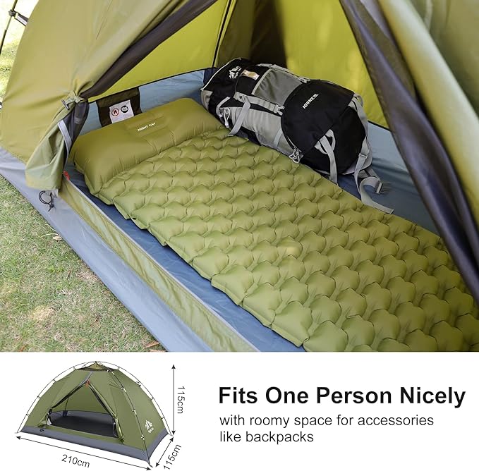 Night Cat Upgraded Backpacking Tents 1 2 Persons Easy Clip Setup Camping Tent Adults Scouts Heavy Rainproof Compact Lightweight