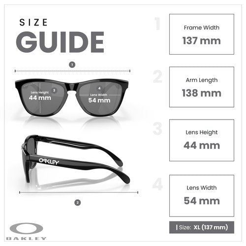 OAKLEY Frogskins (a) OO9245 924562 54MM Polished Black/Prizm Black Square Sunglasses for Men for Women+ Bundle Accessory Leash Kit, Microfiber Pouch
